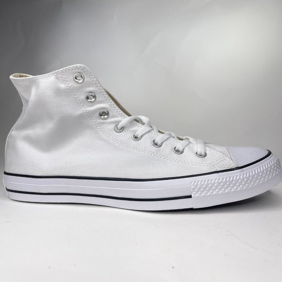 Converse CTAS High Oversized Logo White Black Sneaker. Size 13. Style:165696C. main image 5